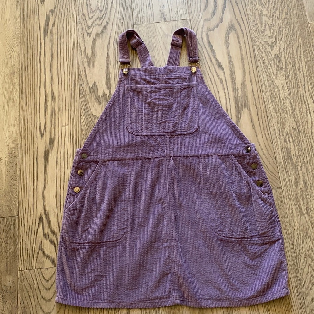 Purple overall  dress